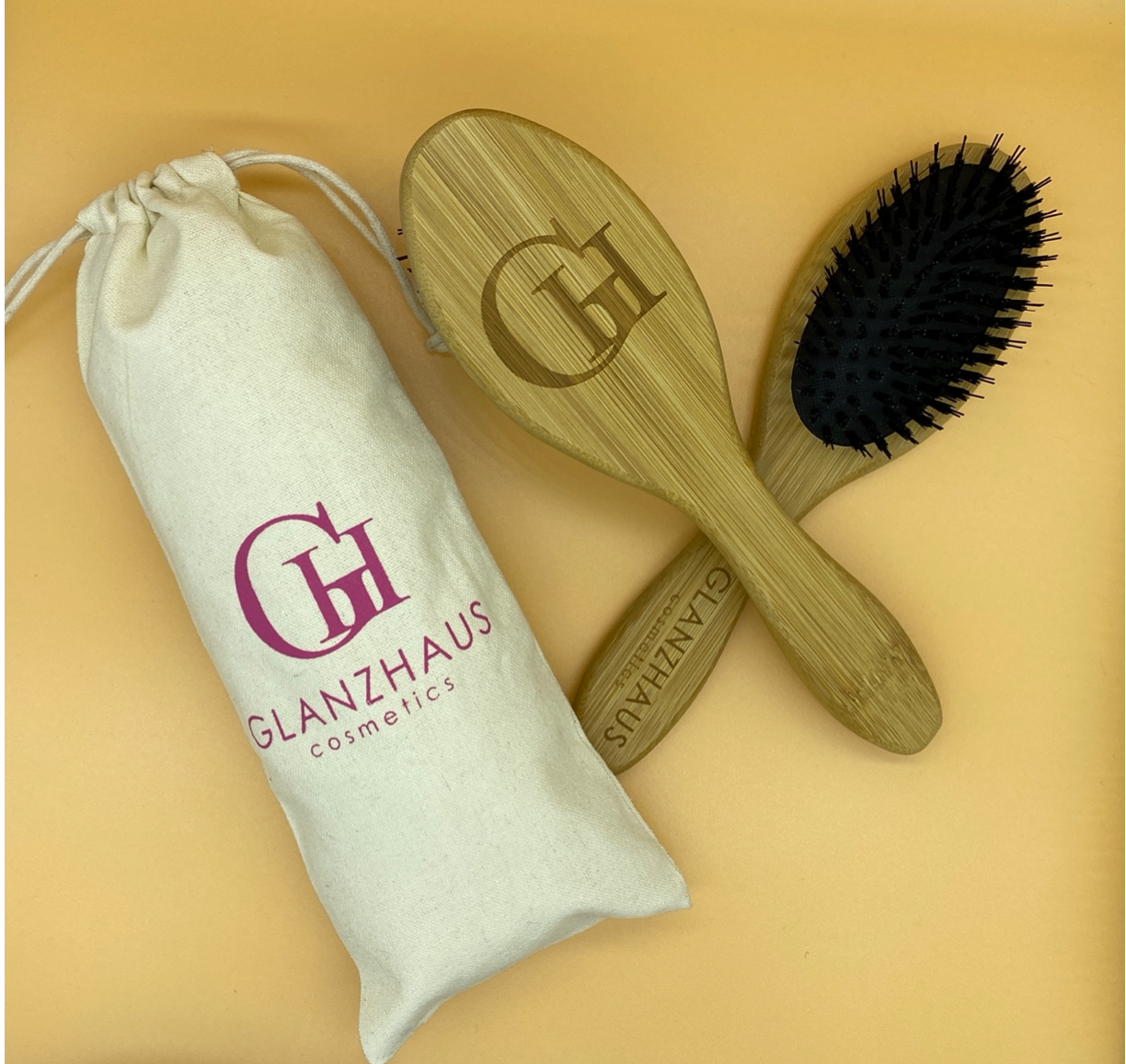 Vegan Keratin Bambusbürste